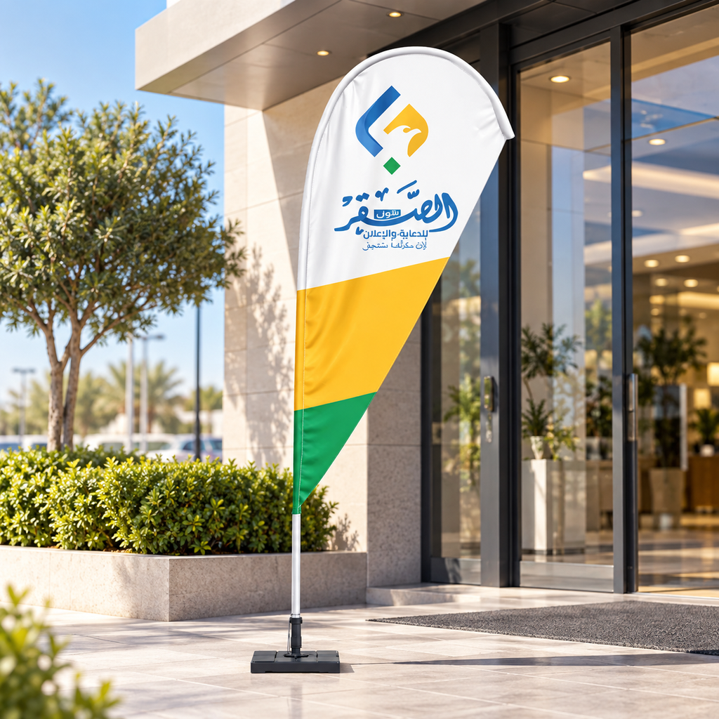 AI Gallery - Feather Flag - Entrance