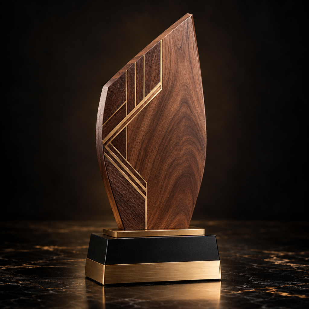 [GFT-AWARD-WOOD] درع خشبي مخصص / Custom Wooden Award