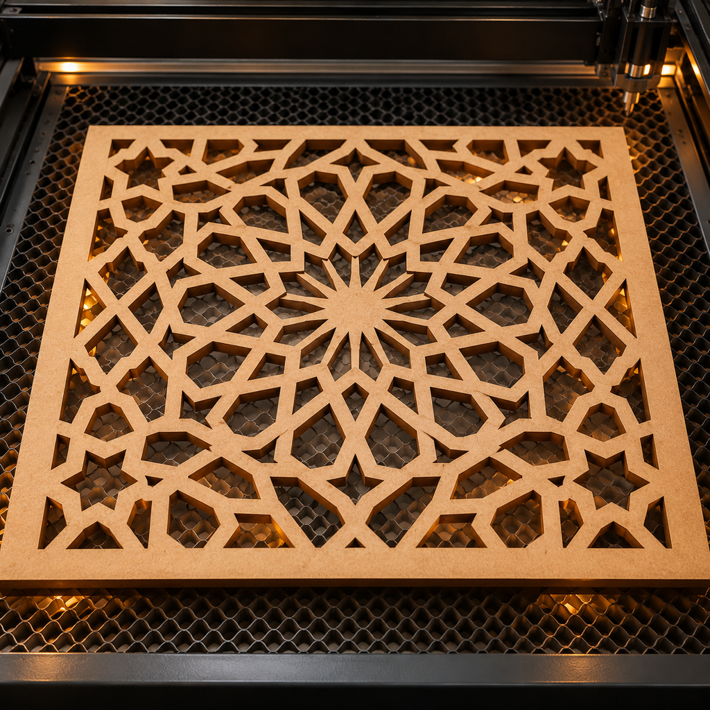 [LASER-CUT-MDF] قص خشب وMDF بالليزر / Wood & MDF Laser Cutting